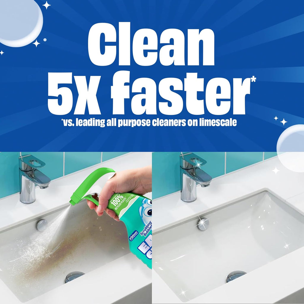Scrubbing Bubbles Easy Clean Foaming Multipurpose Bathroom Cleaner Spray, Bottle Made from 100% Recyled Plastic, 32 Ounce Spray (Pack of 2)