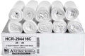 Aluf Plastics High Density Trash Bags, 26 Gallon, 250 Count, 16 Micron (eq), 29" x 44", Clear, for Bathroom, Office, Industrial, Commercial, Janitorial, Municipal, Recycling
