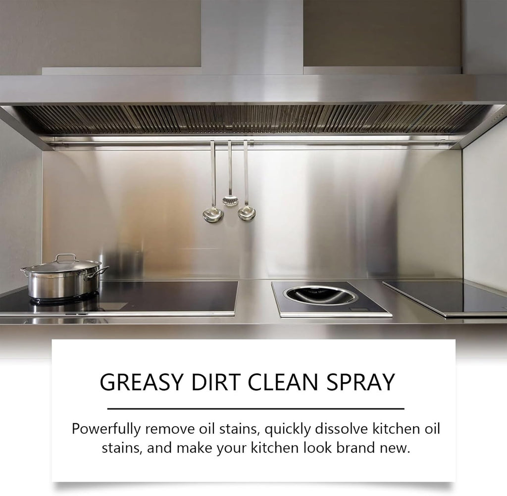 Multifunctional Powerful Kitchen Foam Cleaner, Rotateepic Foam Cleaner, Greasy Dirt Clean Spray, All-Purpose Heavy Duty Degreaser Cleaning Spray for Oven, Stove and Range Hood (1pcs)