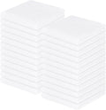 Homaxy 100% Cotton Waffle Weave Kitchen Dish Cloths, Ultra Soft Absorbent Quick Drying Dish Towels, 12 x 12 Inches, 24-Pack, White