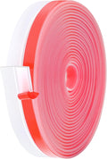 MYFAMIREA Door Weather Stripping 1IN (W) x 20FT (L) Door Draft Stopper Seal Tape Silicone Seal Strip Self Adhesive Shower Sweep Insulation Tape Side Bottom Strip for Sliding Glass Window Gap, Clear