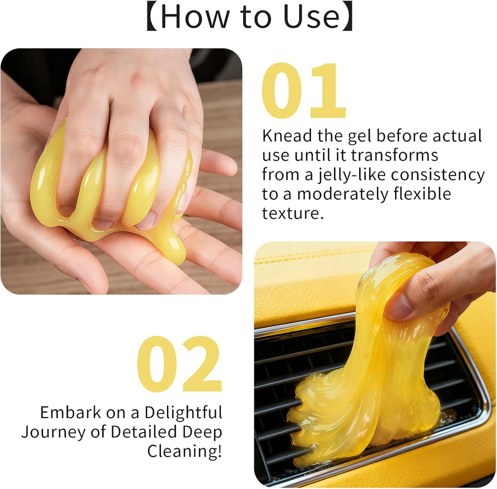 ASFSKY Car Cleaning Gel (Pink,Sakura) Cleaning Putty Universal Dust Cleaning Car Interior Cleaner Keyboard Dust Remover Car Slime Gifts for Men Women girl（1 pack）