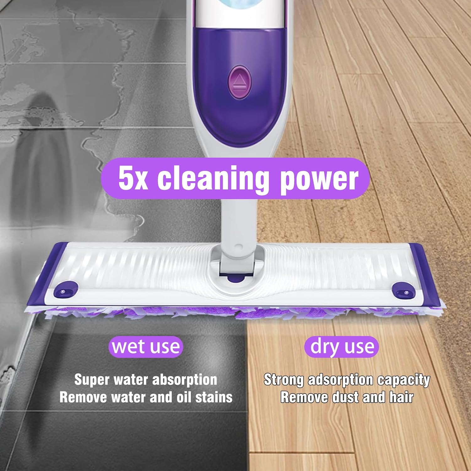 20 Count ‌Disposable Heavy-Duty Power Mop Pads Refills for Swiffer Power Mop ,Replacement Floor Cleaning Refills, Non-Washable & Unscented, Compatible with Swiffer PowerMop (Quick-Absorb, No Residue)