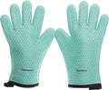 KITCHEN PERFECTION XL Silicone Smoker Oven Gloves-Extreme Heat Resistant BBQ Gloves-Handle Hot Food Right on Your Grill Fryer&Pit|Waterproof Grilling Cooking Baking Mitts|Superior Value Set+3 Bonuses