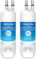 Waterdrop 𝐄𝐃𝐑𝟏𝐑𝐗𝐃𝟏 Replacement for Everydrop® 𝐅𝐢𝐥𝐭𝐞𝐫 𝟏,W10295370A, EDR1RXD1B, P8RFWB2L, P4RFWB, Kenmore® 46-9081, 46-9930, WD-F38 Refrigerator Water Filter, 2 Filters