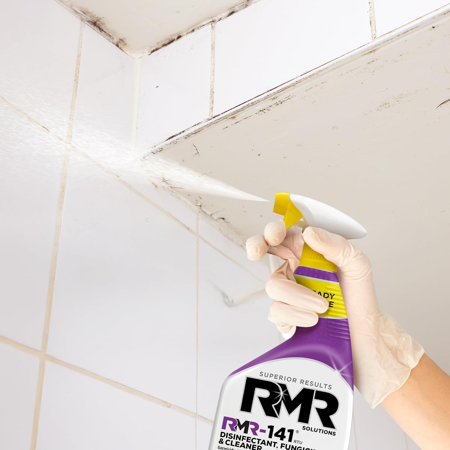 RMR-141 EPA Registered Mold and Mildew Killer, Eliminates Odors, Removes Mold, Mildew, Bacteria, and Viruses, 32-Ounce Bottle