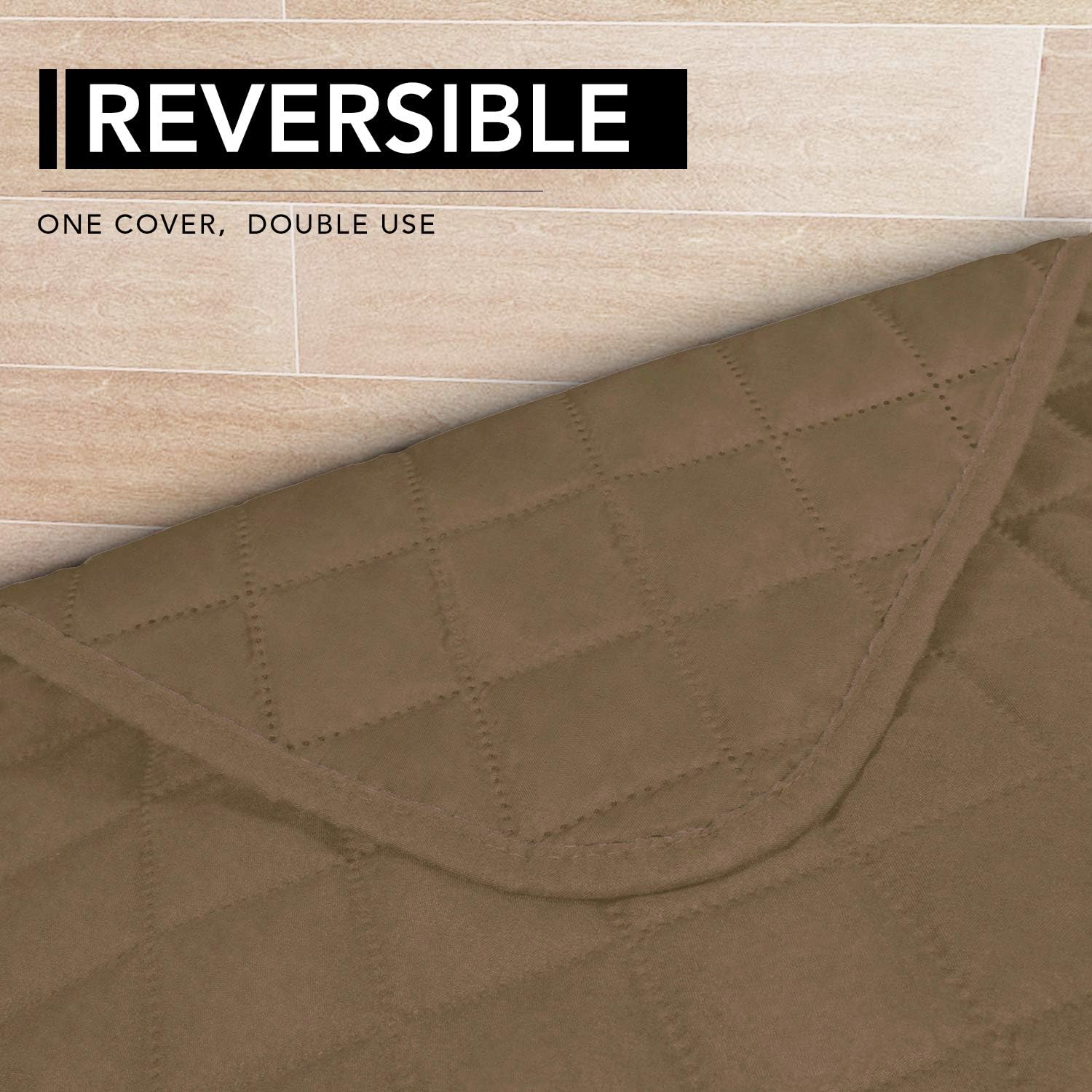 Easy-Going Sectional Couch Covers for Dogs L Shape Sofa Cover Reversible Sofa Slipcover Chaise Lounge Cover Furniture Protector Cover for Pets Dog Cat (42 x 52 inches, Camel/Camel)