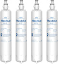 Maxblue Replacement for GE® RPWFE®, RPWF (with CHIP) Refrigerator Water Filter, Compatible with WSG-4, WF277, GFE28GMKES, PFE28KBLTS, GFD28GSLSS, PWE23KSKSS, GYE22HMKES, DFE28JSKSS, 4 Filters