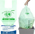 13 Gallon Compostable Tall Kitchen Trash Bags with Handle, 50 Count, Sturdy Biodegradable Garbage Bags for Food Scrap Waste, ASTM D6400, US BPI Certified