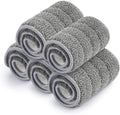 Bulletproof Microfiber Mop Replacement Heads - 5 Pack Washable Pads for Floor Cleaning Compatible with Tethys,Joy Moop & Most 11” - 13” Flat Squeeze Mops for Wet/Dry Mopping, Sanitizing, Scrubbing
