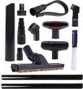 13 Pcs Universal Vacuum Attachments for Shop Vac Accessories - 2 1/2" to 1 1/4" and 1 7/8" to 1" Vacuum Hose Adapter Kit, 1 1/4" Vacuum Floor Brush Flexible Crevice Tool and Vacuum Extension Wand
