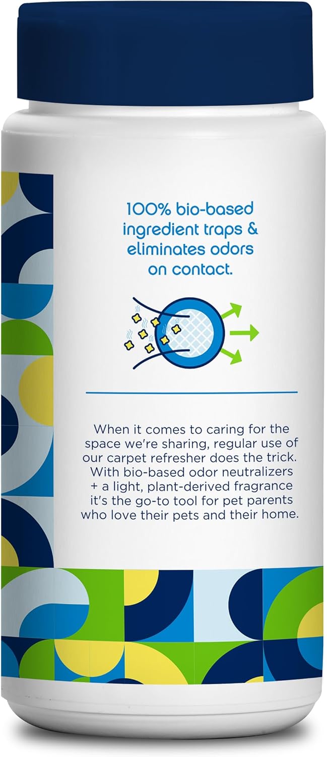 Pet Life Unlimited Carpet Refresher & Deodorizer Powder - Pet Safe, Plant Based Juniper Leaf Scent, Made in USA - 16oz (Pack of 1)