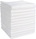 AIDEA Microfiber Cleaning Cloth 12PK, Dish Cloths White, Strong Water Absorption, Lint Free Rags, Scratch Free, Streak Free Microfiber Towels, Kitchen Dish Towels White, 11.5"x 11.5"