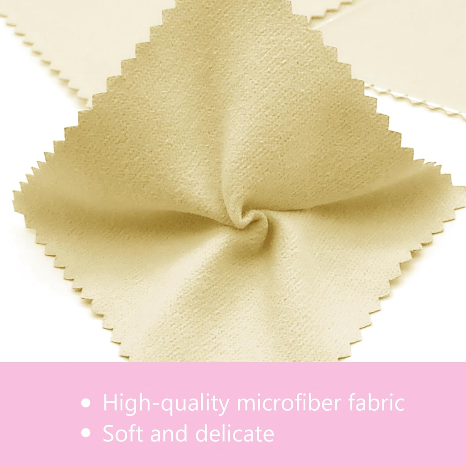 XIAOXINGYUN 120 PCS Jewelry Cleaning Cloth Jewelry Polishing Cloths Individually Wrapped Silver Cleaning Cloth for Jewelry Sterling Silver, Gold, Platinum,Coins, Watch (3.15 x 3.15 Inches)