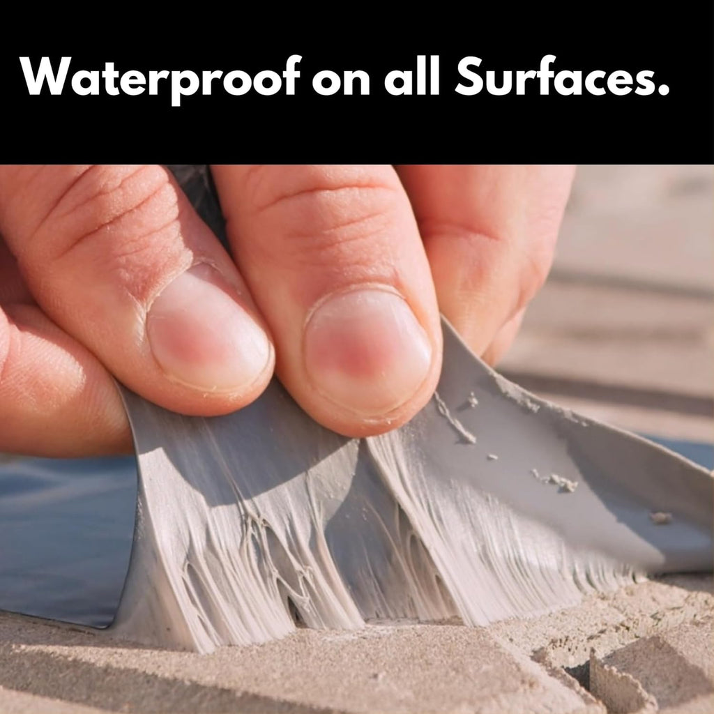 HSS Sealant Tape with MicroSealant - Waterproof Commercial Roofing Tape for Roof and RV Repair - UV- & Weatherproof (Gray, 4 inch x 50 feet)