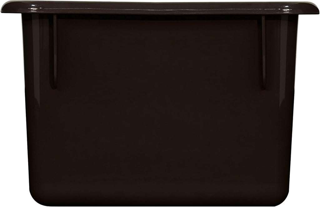 Wood Designs Cubby Storage Bin, Heavy Duty Plastic Containers for Kids Brown Cubby Tray Set of 20