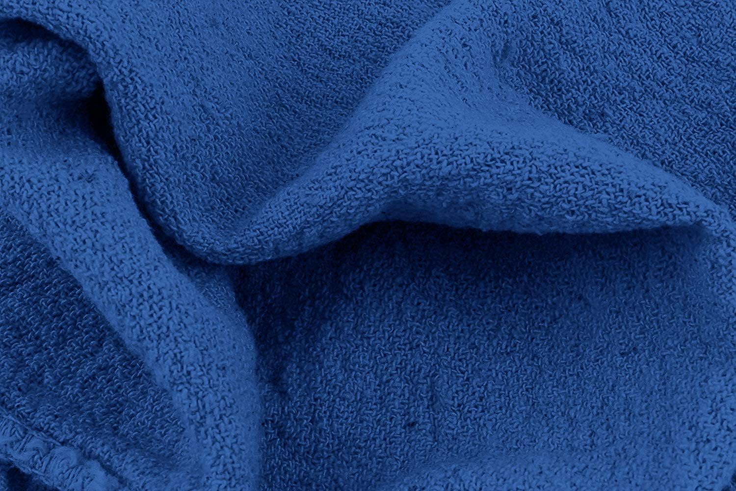 Avalon Towels Cotton Shop Rags – (Pack of 50) Size 12x14 Inches Cleaning Rags – Absorbent Shop Towels and Multipurpose Cleaning Towels for Automobiles, Industries, Garage and Homes (Blue)