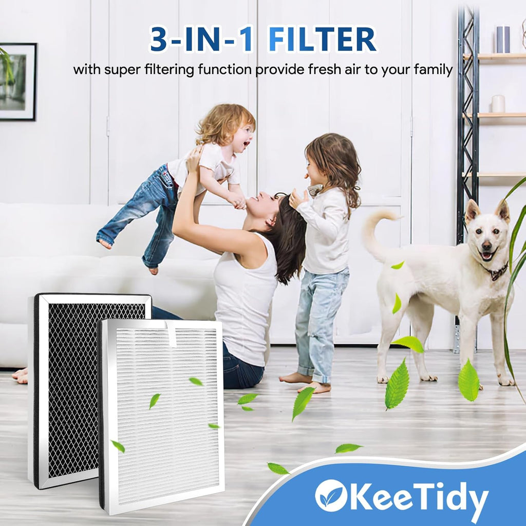 25 Replacement Filters Compatible with MA Series 25 Air Purifier B1/S1/W1, 3 in 1 H13 True HEPA Activated Carbon Filters