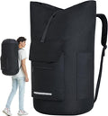 Laundry Bag Extra Large 115L, Laundry Backpack Bag, Laundry Bags Extra Large Heavy Duty, Laundry Bag with Straps, Clothes Hamper Bags with 4 Pockets, College Laundromat Backpack for Dorm Room