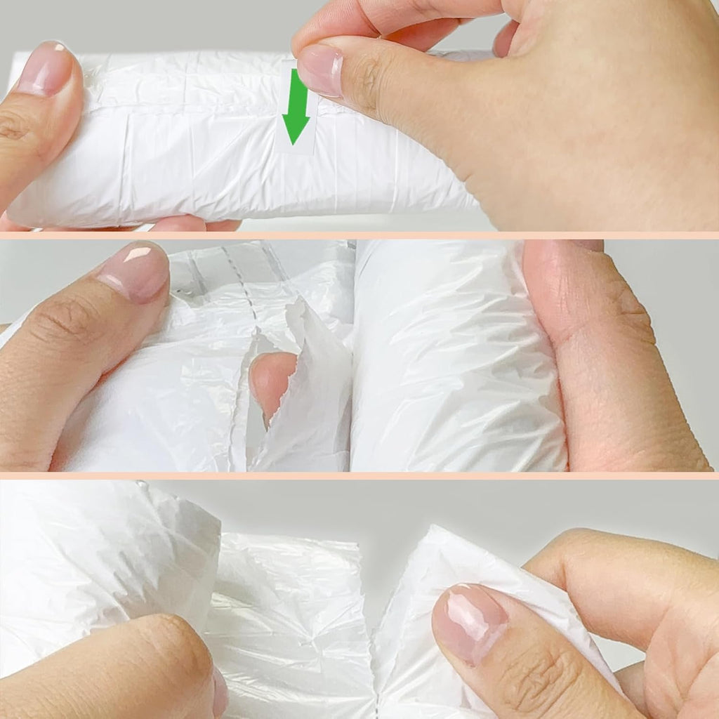 8 Gallon Trash-Bags Drawstring Kitchen-Garbage-Bag Unscented - White Plastic 54 Count Recyclable Restroom Liners Strong Compactor Can Tall Large Recycle Waste Basket Inwaysin