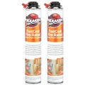 Kraken Bond Fastcoat Fire Rated Spray Foam Insulation Kit Closed Cell in a Can 40 sq ft (2x27.1 oz.) (R-Value 11.32 / 2in) - Spray Foam for Garage Door, Attic, Wall Gun & Cleaner Not Included, 2 Pack