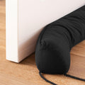 Sunolga 38" Door Draft Stopper Blocks Hot and Cold Air with Removable Washable Cover for Gaps Up to 3", All-Season Seal for Noise, Door Sweep for Bottom of Door and Window, Home Essentials, Black
