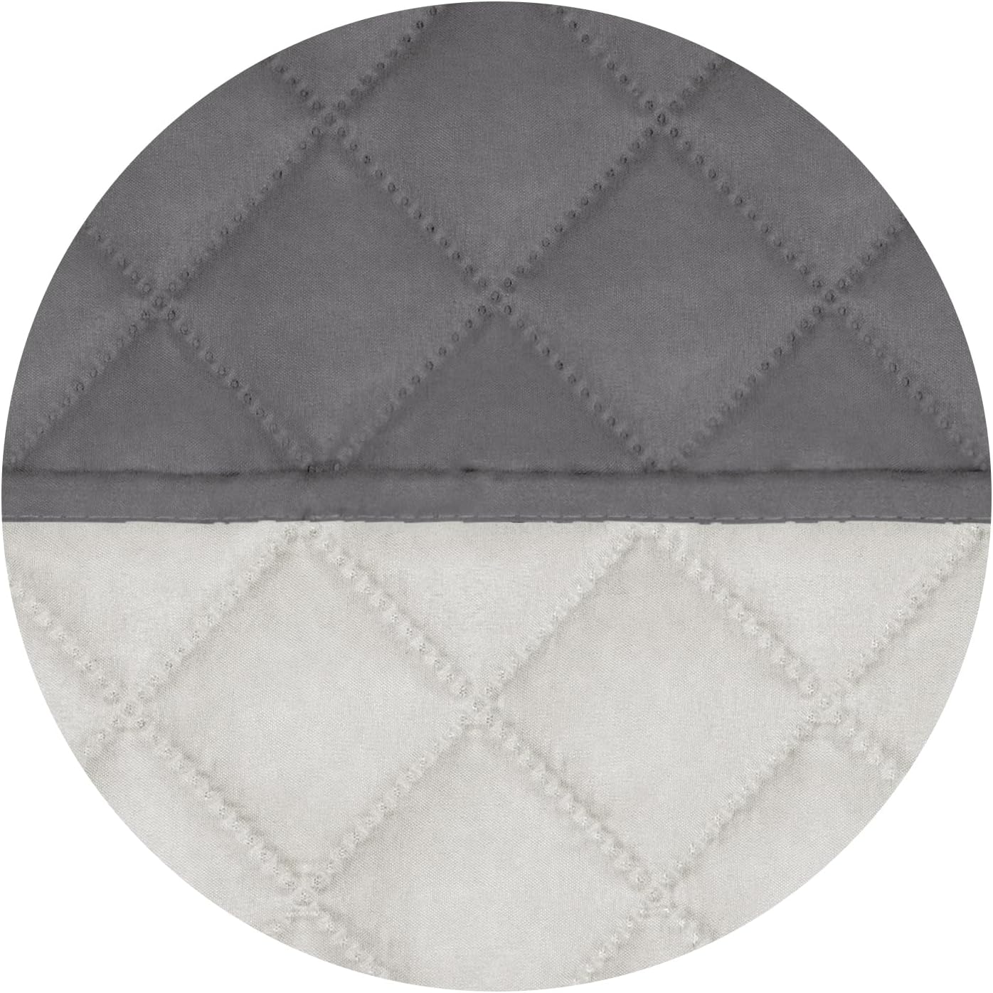 PureFit Reversible Quilted Sofa Cover, Water Resistant Slipcover Furniture Protector, Washable Couch Cover with Non Slip and Elastic Straps for Kids, Dogs, Pets (Oversized Recliner, Gray/Ivory)