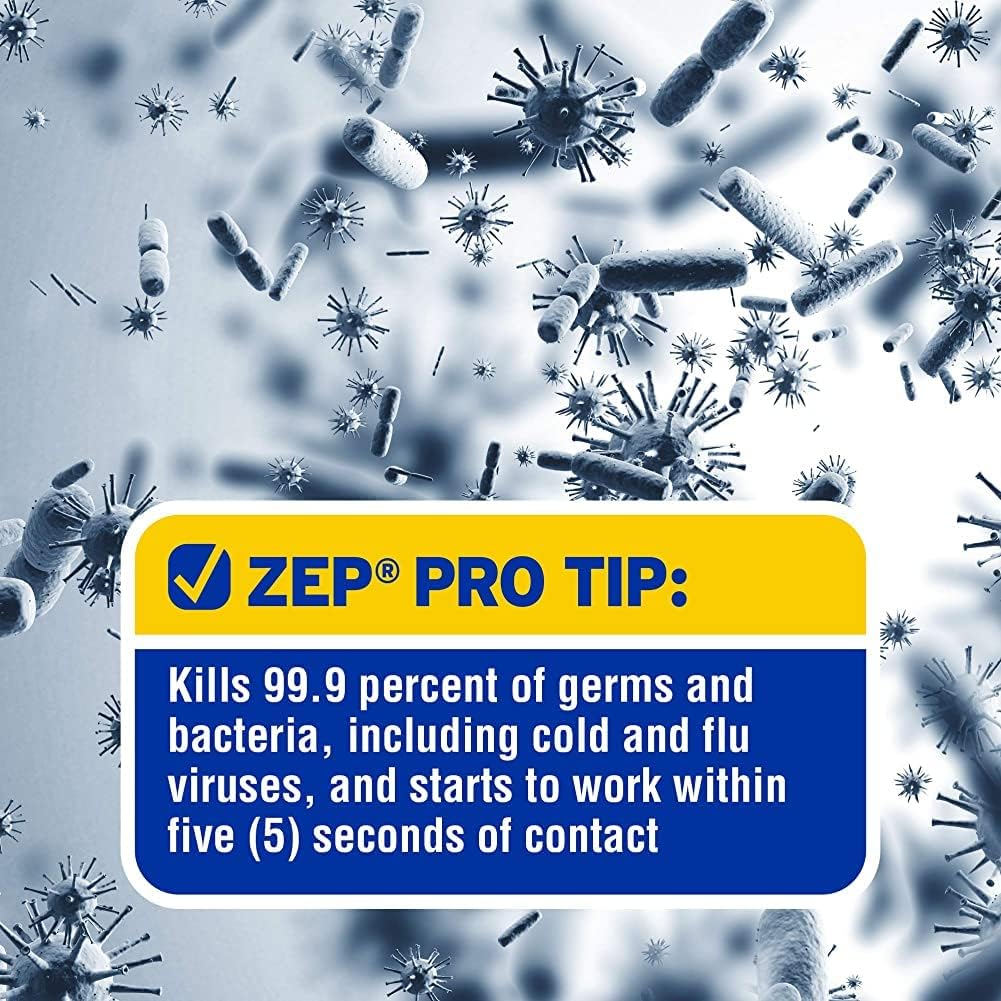 Zep Commercial Quick Clean Disinfectant - 1 Gallon (Case of 2) - ECZUQCD1282