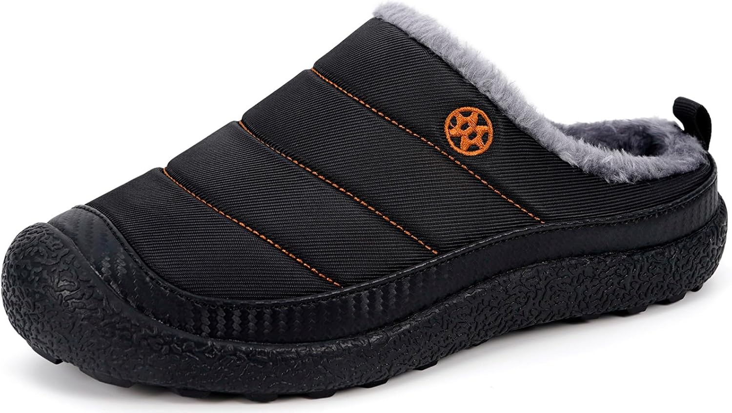 Womens Mens House Slippers Slip on Snow Winter Warm Fully Fur Lined Slippers Indoor Outdoor Shoes
