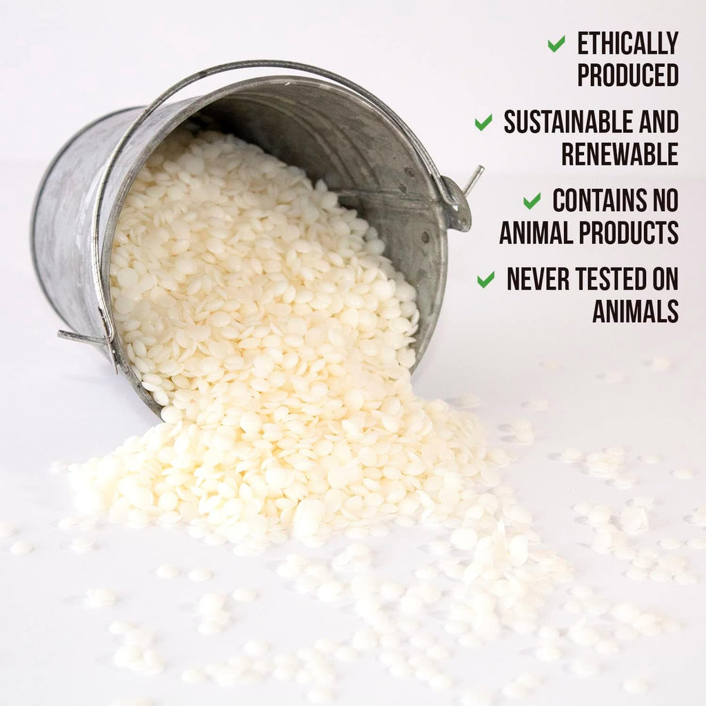 American Soy Organics Freedom Coconut Soy Wax Beads for Candle Making - Natural Candle Making Supplies - Paraffin-Free,Beeswax-Free Coconut Candle Wax for Container Candles,Tealights,Wax Melts 10 lbs