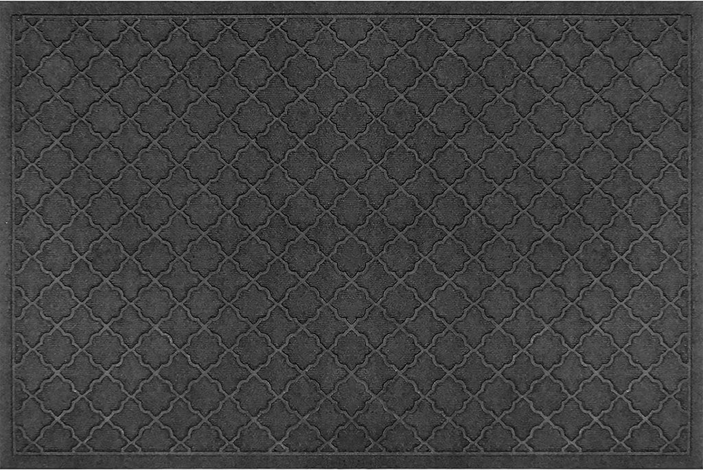 WaterHog Heavy Duty Doorway Mat, 3' x 5', Made in USA, Durable & Skid-Resistant Entryway Mat, Water-Trapping, Indoor/Outdoor Decorative Floor Covering, Cordova Collection, Charcoal