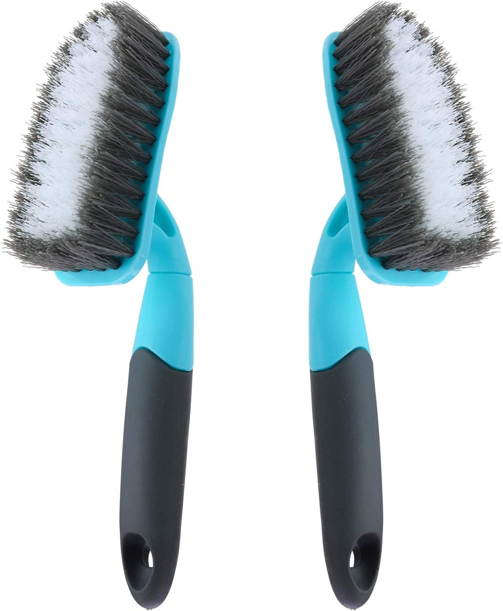 2-Pack Scrub Brush for Cleaning with Long Handle, Medium Firm Brush Bathroom Cleaning Supplies and Bathtub Cleaner and Shower Cleaning, Multi-Scene Use for Kitchen or Carpet