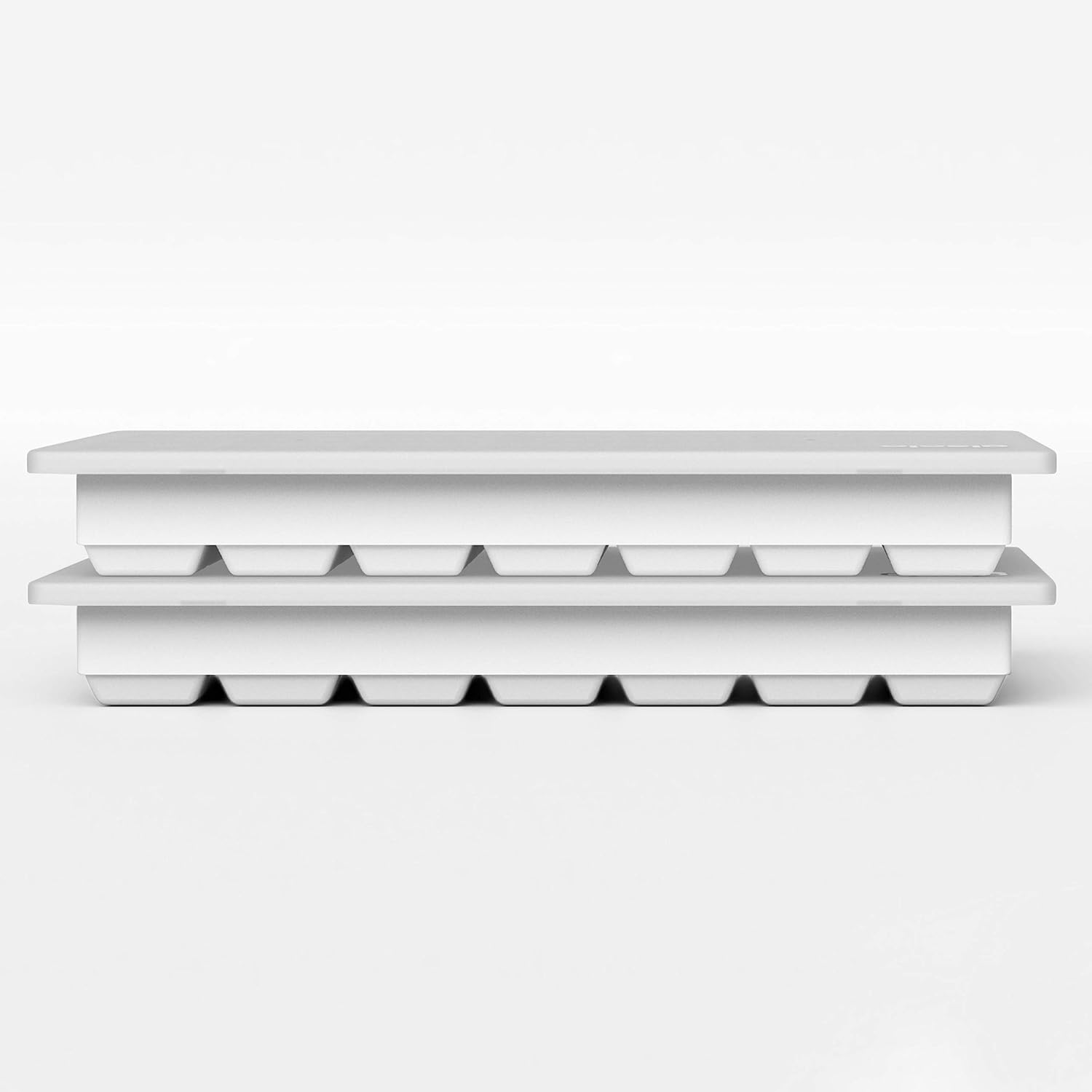 glacio Ice Cube Tray – Small Silicone Molds with Lids, BPA-Free and Flexible for Cocktails and Beverages – Set of 2