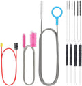 Flexible Pipe Cleaner, Clog Remover for Sink, Household Sewer Hair Brush, Long Drain Brush with Flexible Feeding Tube - 13pcs
