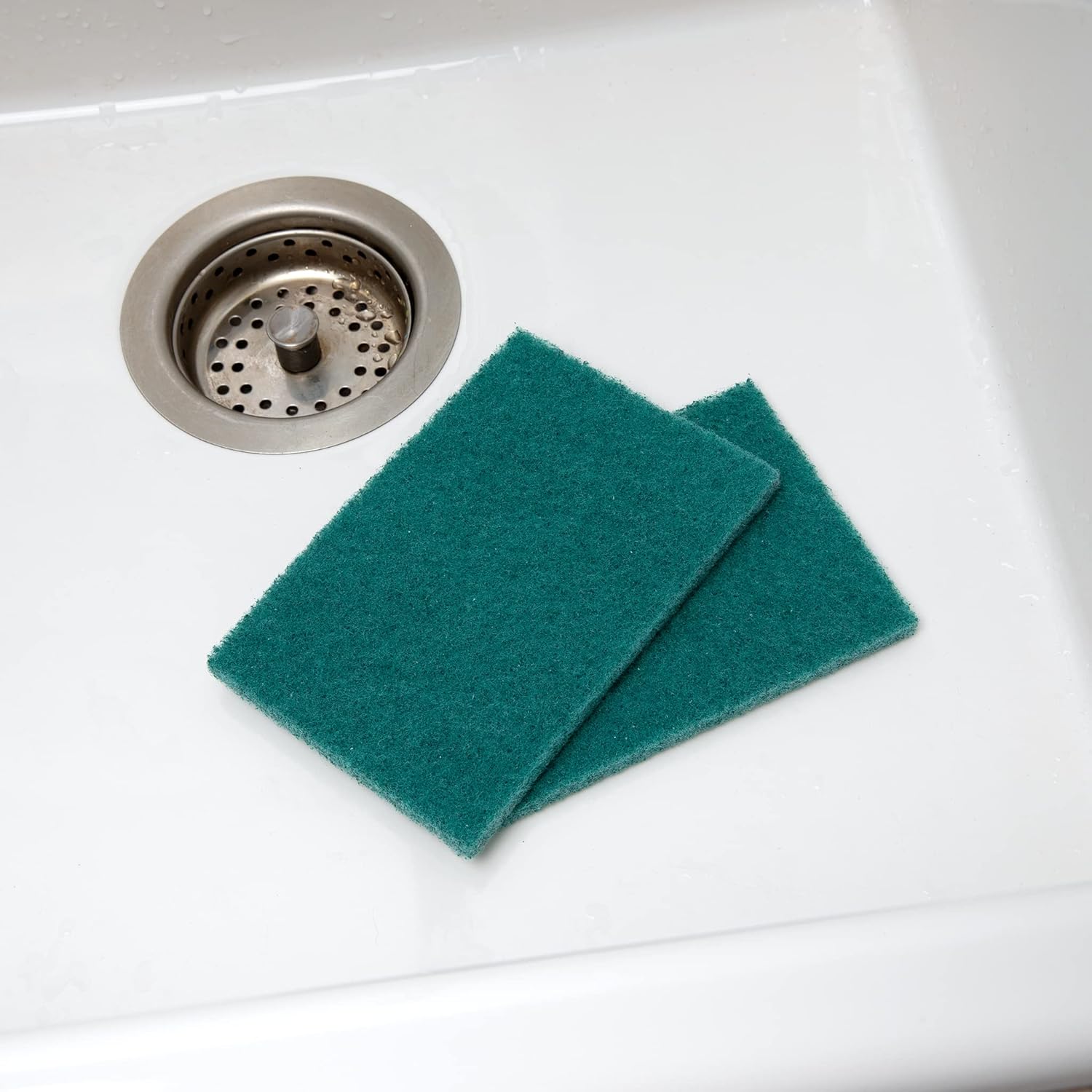 50 Pack Heavy Duty Green Scouring Pads 4x6 Inch – Large Non Scratch Scrub Pads Bulk for Kitchen, Dishes, Pots, Pans, Grill & Household Cleaning – Reusable Multipurpose Scrubber Pads