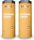 HEX Performance Laundry Detergent, Citrus, 100 Loads (Pack of 2) - Designed for Activewear, Eco-Friendly, Concentrated Formula