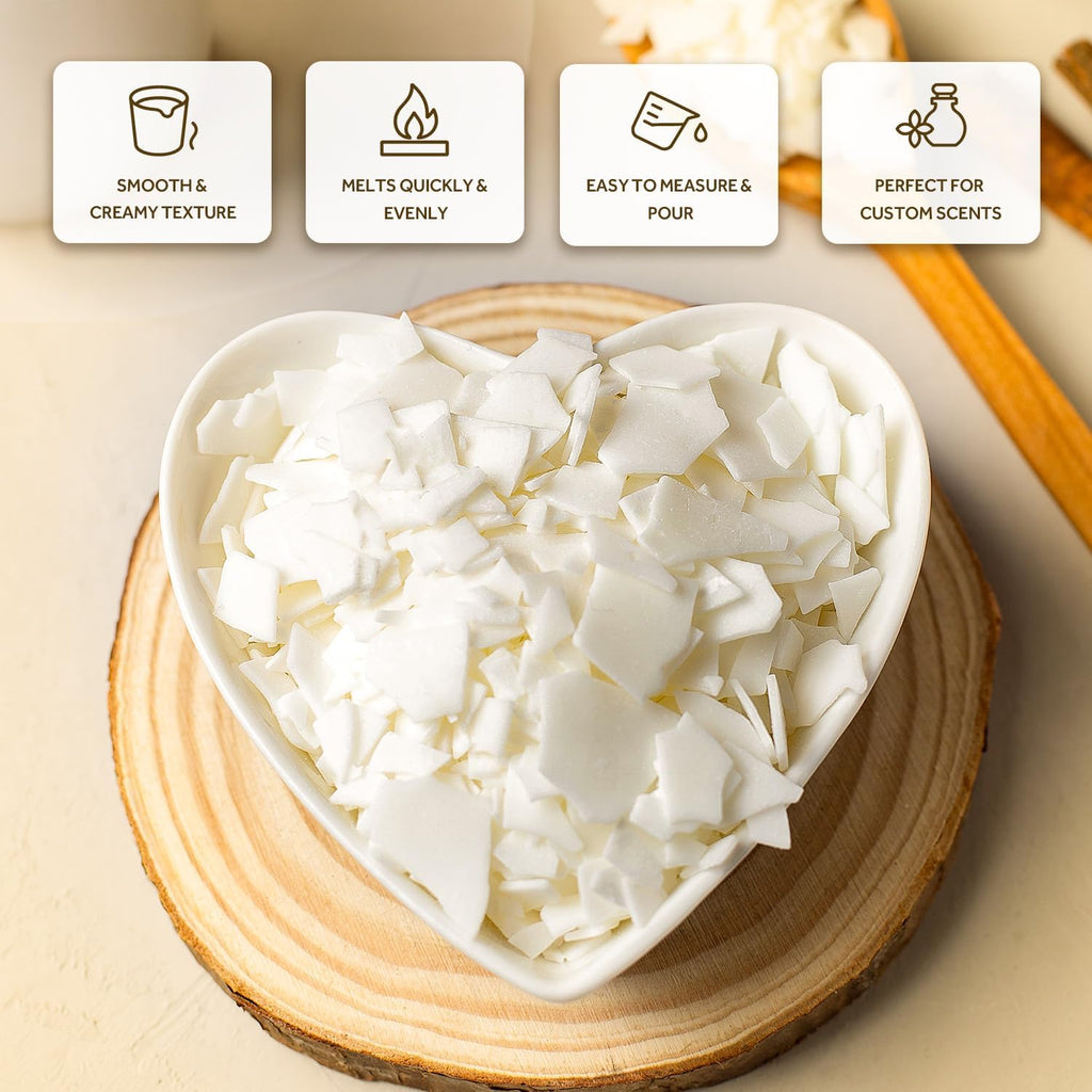 NORVENCE Soy Wax for Candle Making, Natural Soy Wax Flakes 20lb, Premium Candle Wax for DIY Candle Crafting