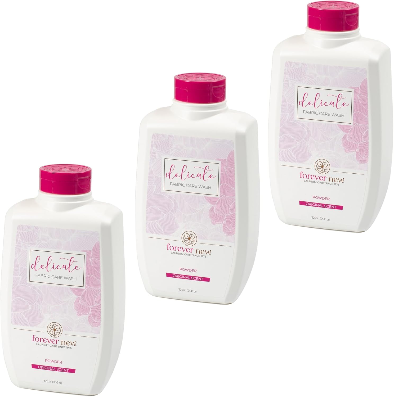 FOREVER NEW Granular Detergent Powder - Delicate Laundry Care Wash - Original Scented, 96 oz. (32 oz. 3 Pack)