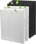 AP-1512HH Replacement Filter for Coway AP-1512HH and Airmega 200M Air Purifier,2 True HEPA and 4 Carbon Filter Replacement,Compared to Part # 3304899