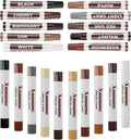 20 Colors Wood Filler Sticks Furniture Markers Touch up,Fill Putty Stick for Repair Furniture Scratch,Scuffs,Cracks and Nail Holes on Floors,Cabinets,Tables,and Doors Tables