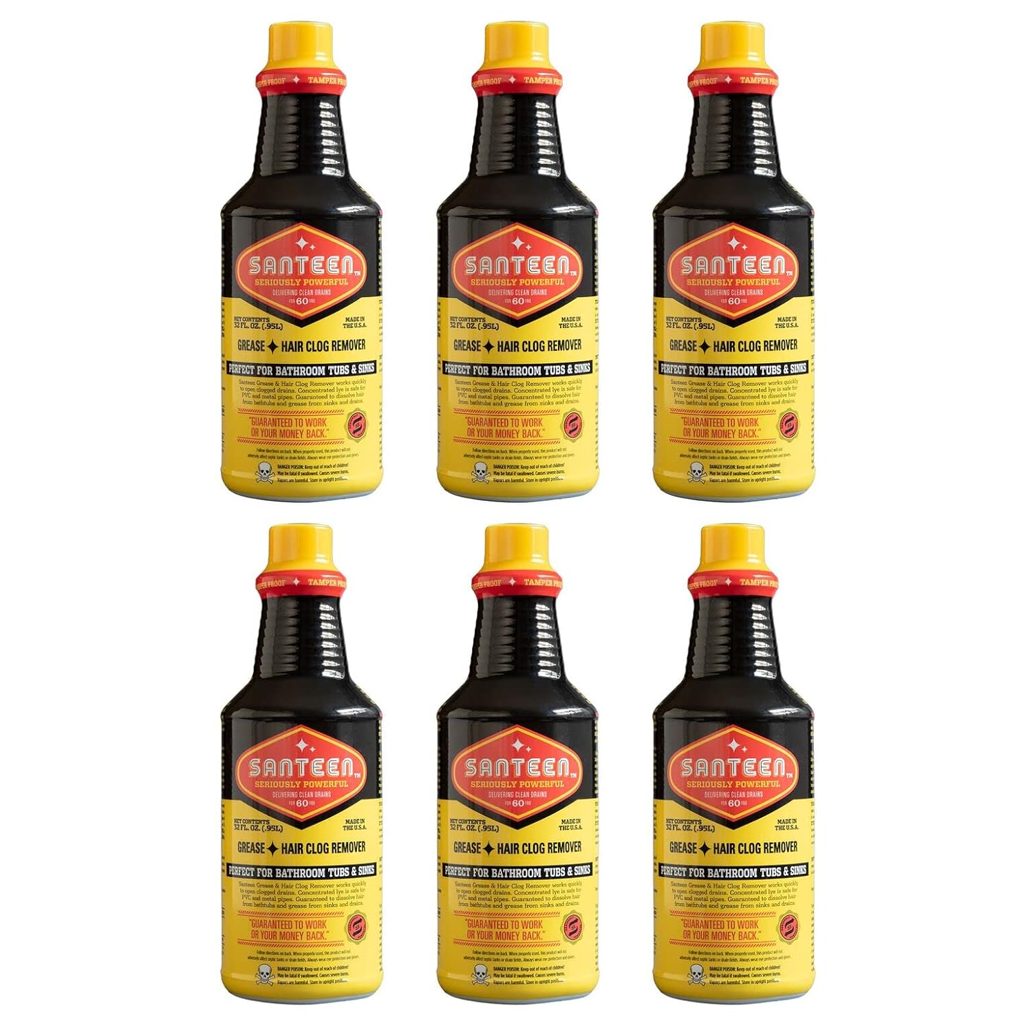 Santeen - 700-6 Grease Hair Drain Opener Quart 32oz