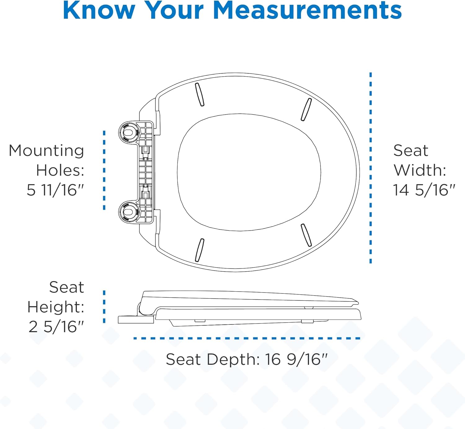 Gerber Round Front Toilet Seat with Cover, Soft Close, No Slam, Quick & Easy Install, Heavy-Duty Plastic, Durable & Fade-Resistant, White GC550129