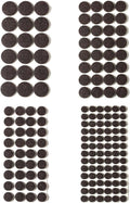 Felt Furniture Pads for Hardwood Floors 164 Piece, Furnigear Anti Scratches Felt Pads for Round Chair Feet Self Adhesive Chair Felt Pads Sliders Moving Your Furniture Smoothly, Brown