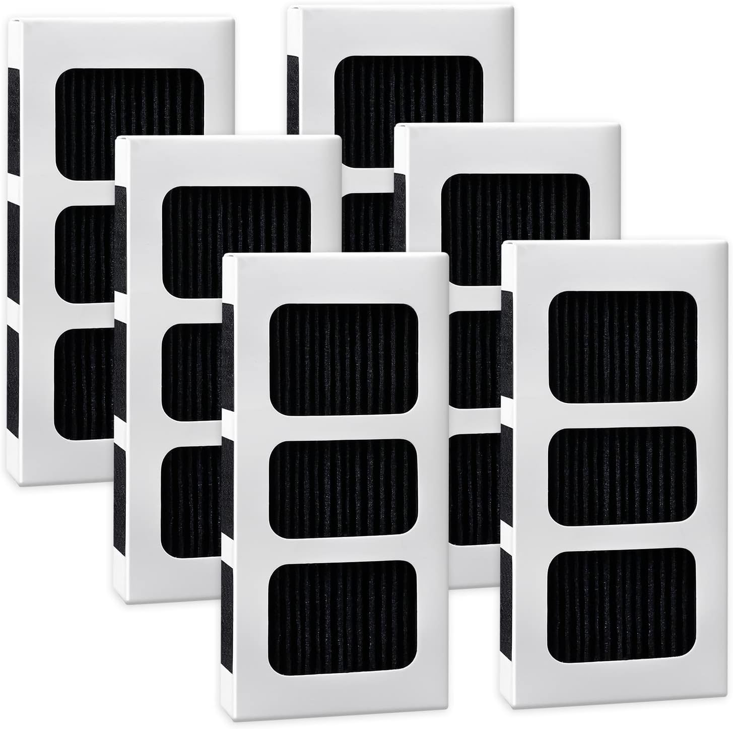 KEEPOW Paultra2 Refrigerator Air Filter Compatible with Frigidaire Pureair Ultra 2, Pure Air Ultra 2, Pureair Ultra ii, Electrolux 242047805, 5303918847, EAP12364179 (6 Pack)
