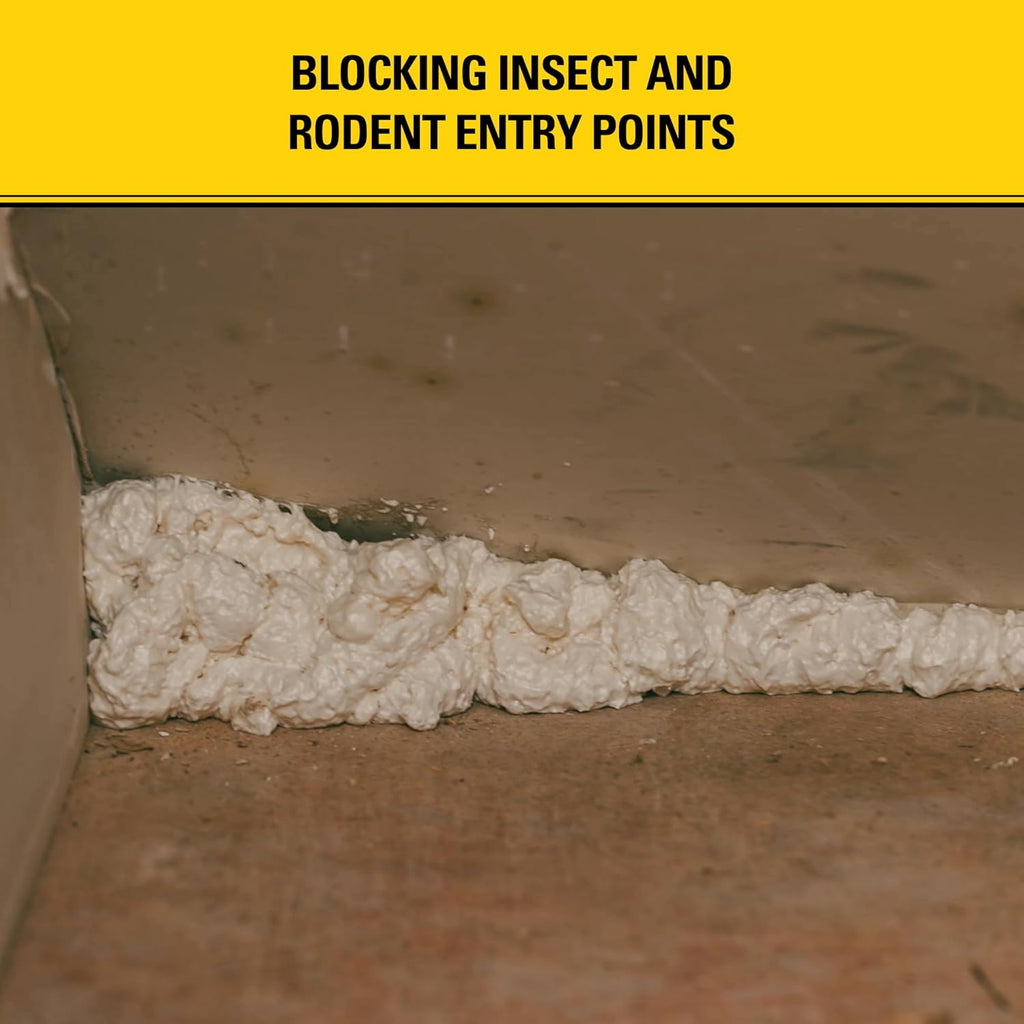 Stanley F993 Expanding Foam Sealant Spray – (1x12oz) Gaps & Cracks Filler, PestBlocker for Indoor/Outdoor Use – Paintable, Waterproof, Polyurethane Insulation Foam with Straw Applicator | 1 Pack