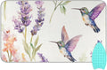 Lavender Flower Hummingbird White Ironing Mat for Table top Portable Ironing Pad Blanket for Washer Dryer Countertop Travel