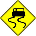 Municipal Supply & Sign Co 18 x 18 Slippery When Wet Sign - Prominent 3M High Intensity Prismatic Reflective Sheeting - MUTCD Compliant Safety Sign with a Solid 10-Year 3M Warranty.