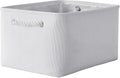 TheWarmHome Fabric Storage Bin, Large 1 Pack 15.7L*11.8W*8.3H Storage Basket for Home Storage and Organization, Shelf Basket with Cover for Living Room Bedroom Closet（White