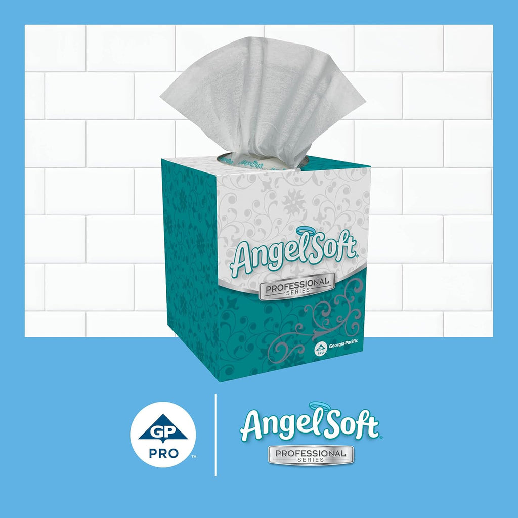 Angel Soft Professional Series 2-Ply Facial Tissue (46580), 96 Sheets, 36 Boxes, Bulk Pack, Ideal for Bathrooms, Meeting Rooms, Reception Areas