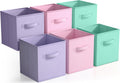 Sorbus Foldable Storage Cubes - 6 Pack, 11 Inch, Fabric, Foldable, Storage and Organization, Versatile Use, Collapsible Storage, Lightweight and Durable